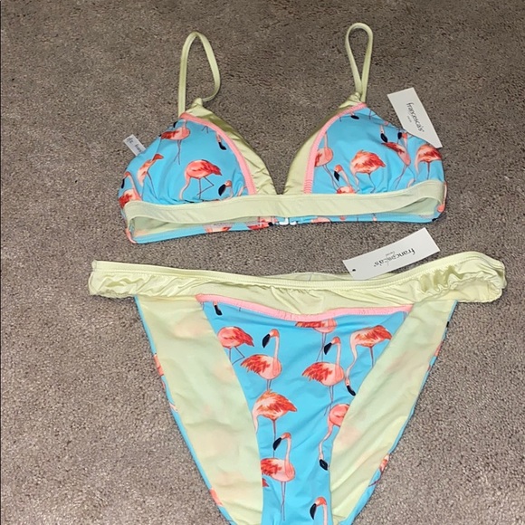 Francesca's Collections Other - Francesca's Flamingo Bikini NWT